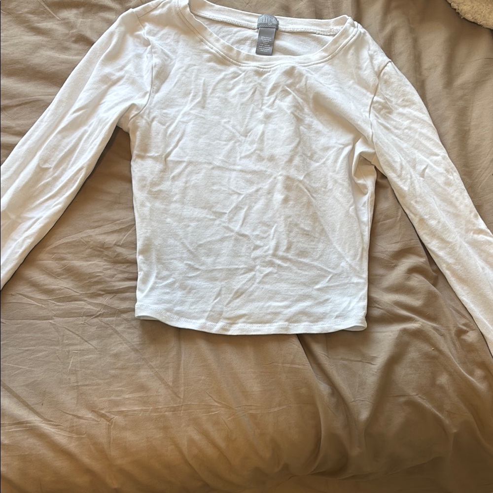 White Long Sleeve Top